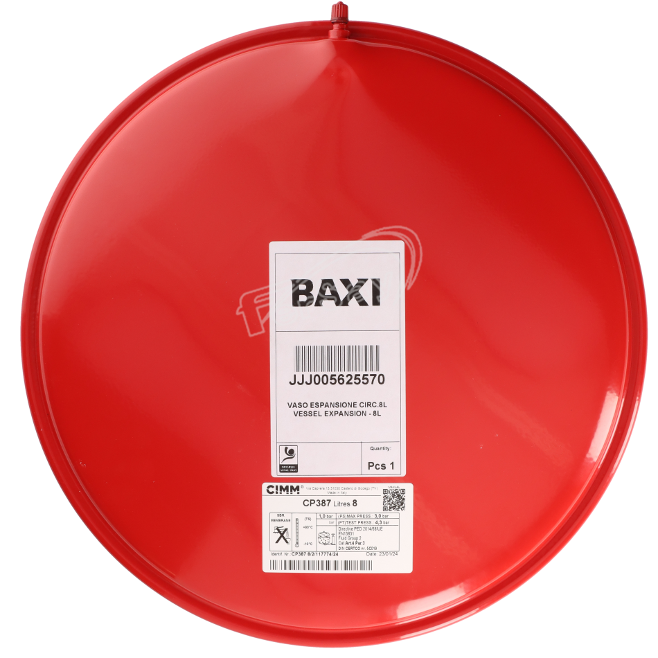 Vaso expansion 8L caldera 125562556 - 110BA0005O - BAXI