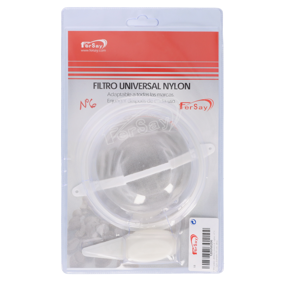 FILTRO CAFETERA UNIVERSAL DE NYLON, N6 - 120UN0206 - UNIVERSAL