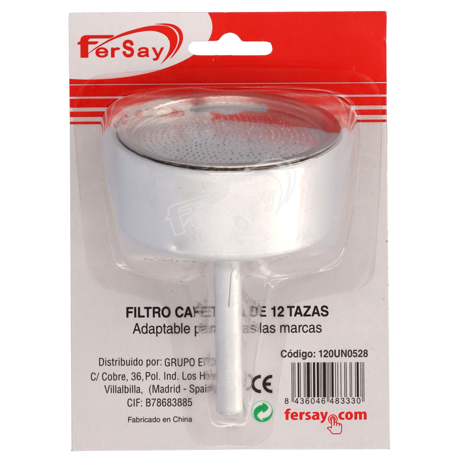 Filtro para cafetera universal, 12 tazas. - 120UN0528 - UNIVERSAL