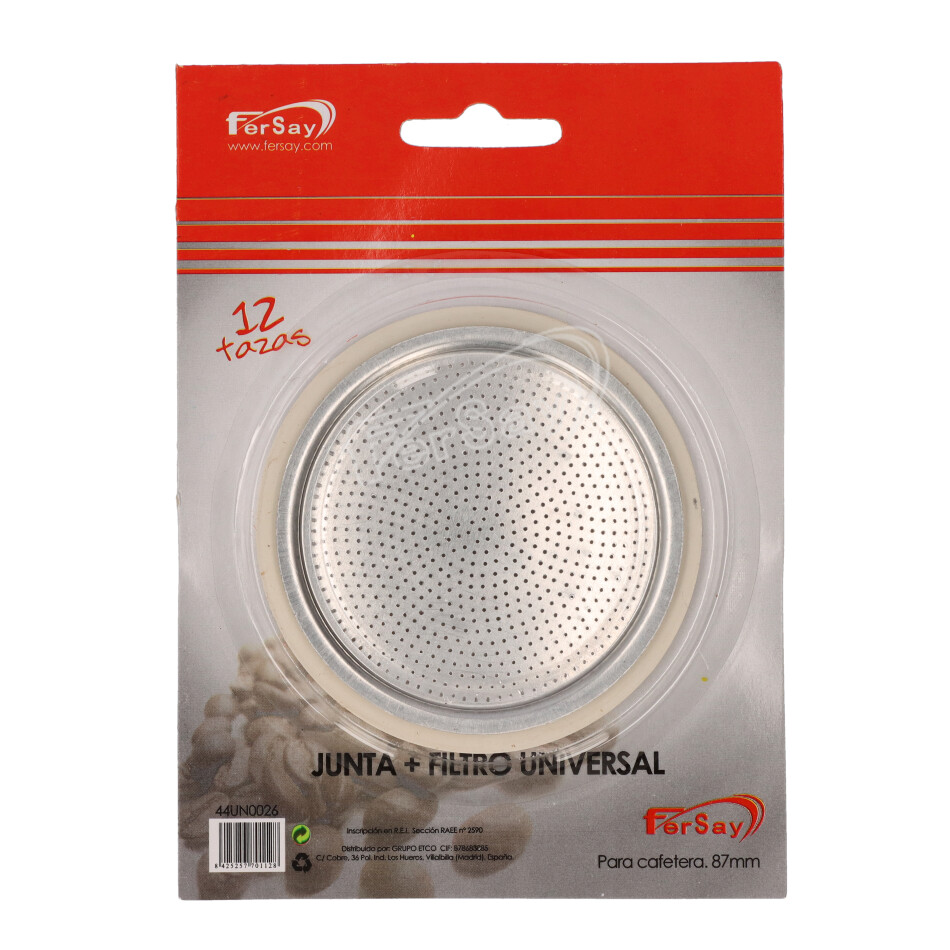 GOMA Y FILTRO UNIVERSAL PARA CAFETERA 12 TAZAS - 44UN0026 - UNIVERSAL