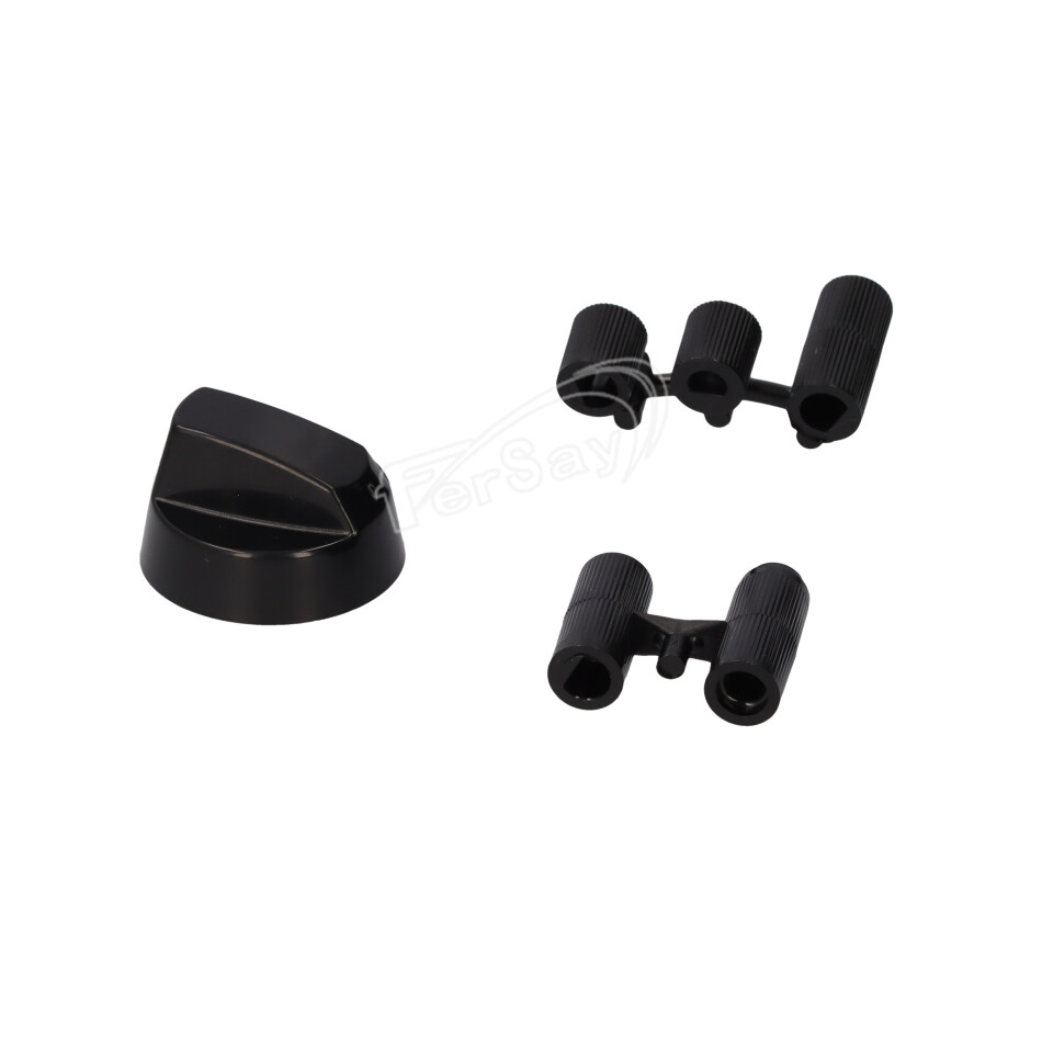 Conjunto mando negro universal para cocina, 6,8mm con 5 adaptadores - 73AB0208 - UNIVERSAL