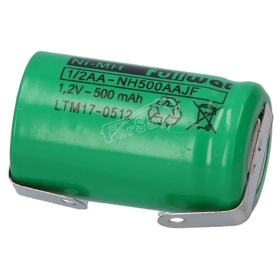 BATERIA NI-MH 1,2V 500MAH 1/2AA - BATE12AA - FERSAY