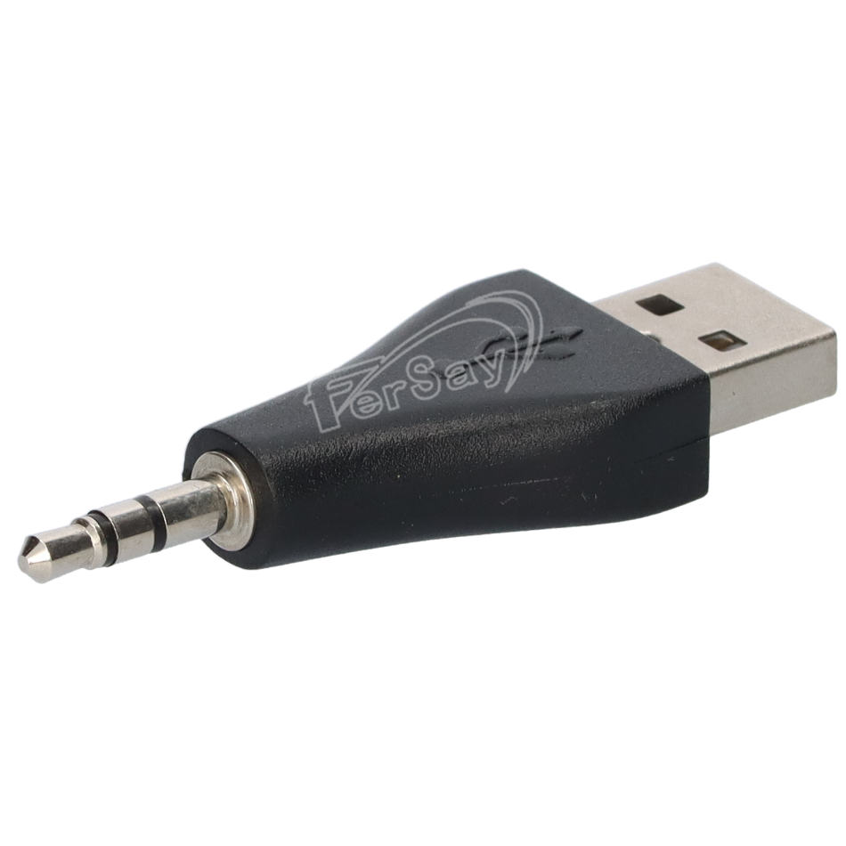 CLAVIJA ADAPTADORA DE USB A JACK MACHO 3,5 STEREO - EC152 - TRANSMEDIA - Cenital 2