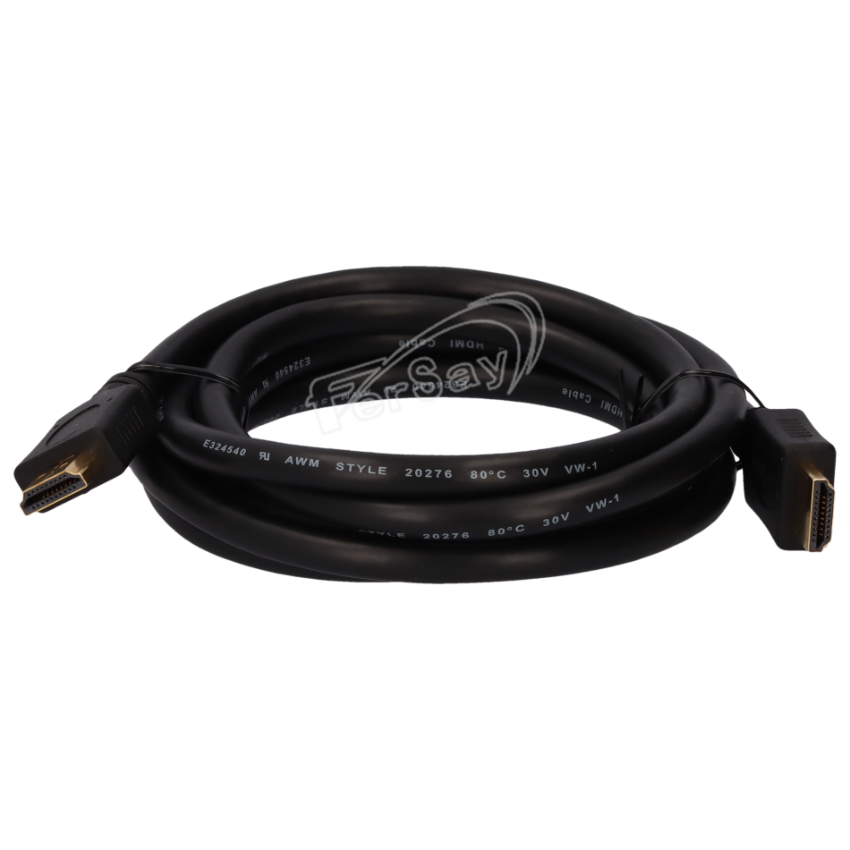 CABLE HDMI MACHO 19 PIN - HDMI MACHO 19 PIN  - 2M - EC2102 - TRANSMEDIA