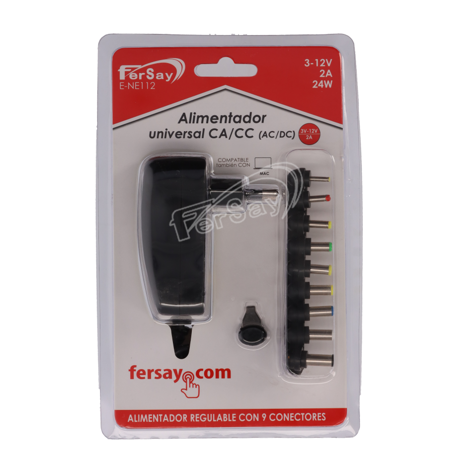 Transformador Universal 2A, 3-12V - ENE112 - FERSAY