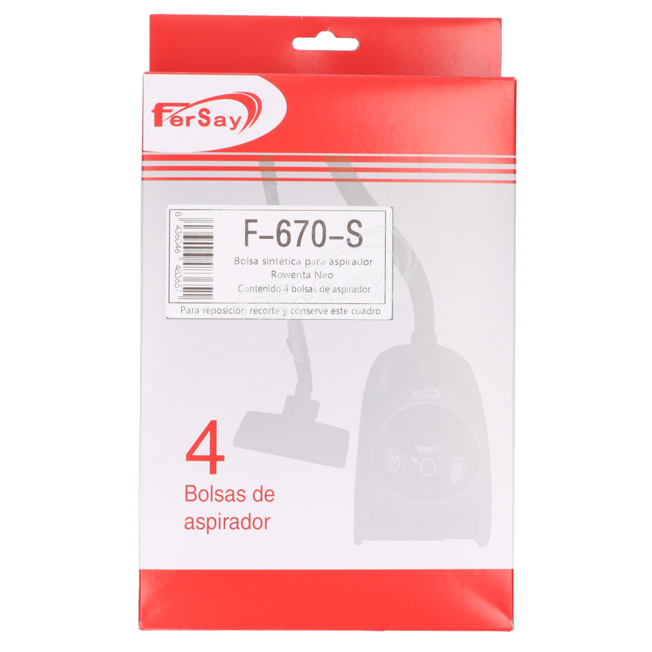 Bolsa aspirador Rowenta Neo - F670S - FERSAY