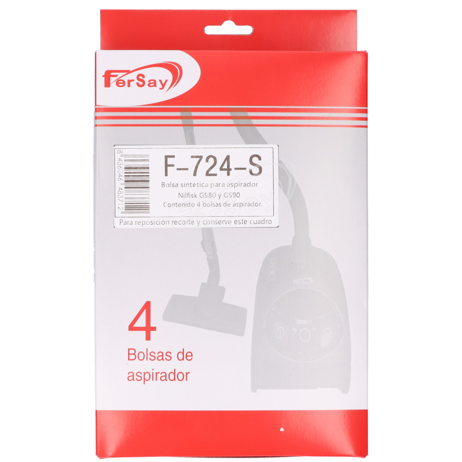 Bolsa para aspirador Nilfisk GS80, GS90. - F724S - FERSAY