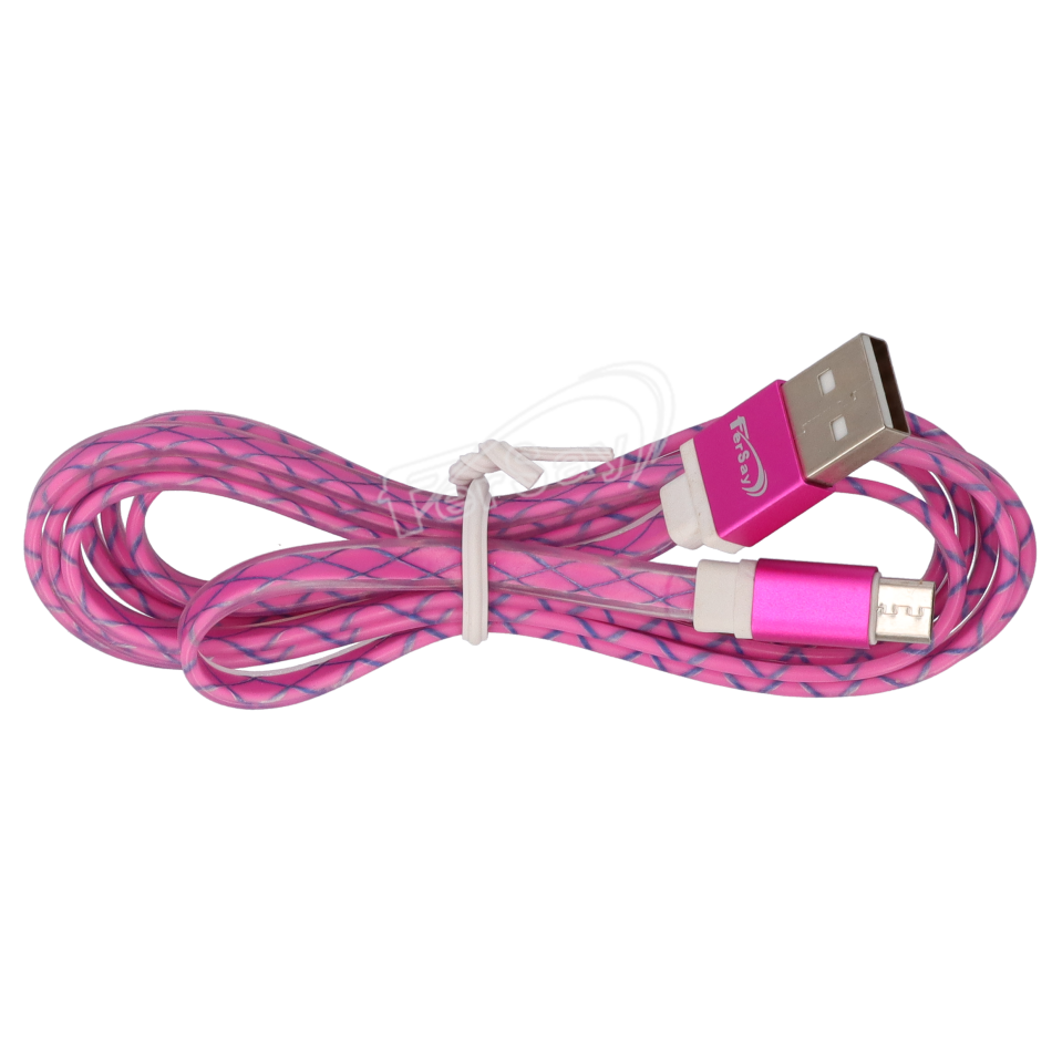 Cable carga y datos Android plano fucsia C2520F - FERSAYC2520F - FERSAY - Cenital 2