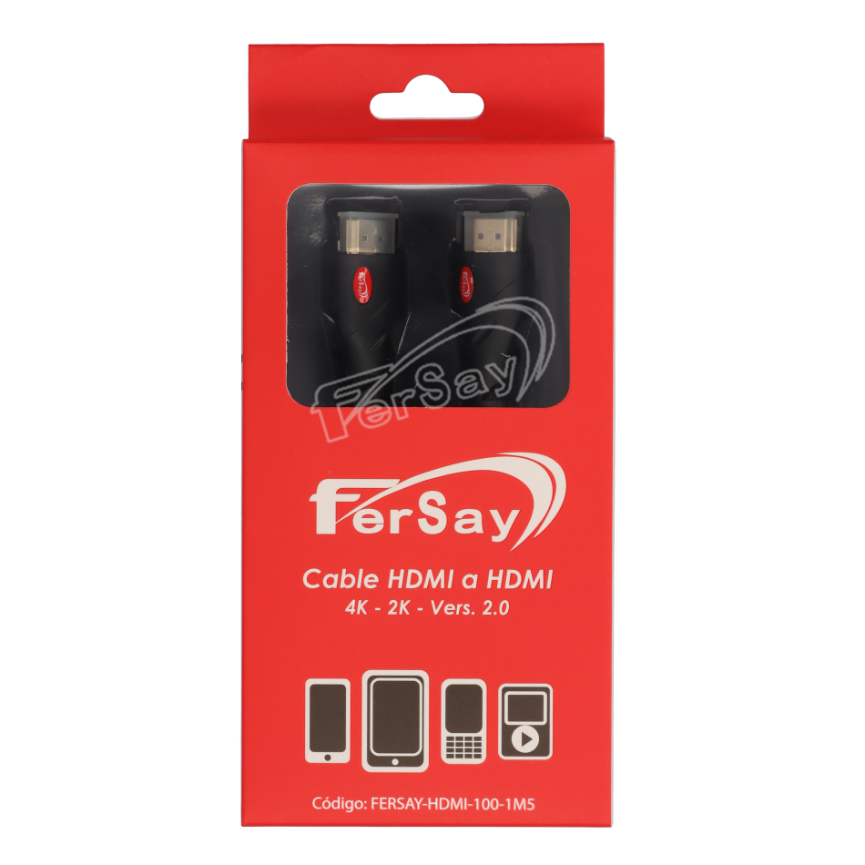 Cable HDMI de 1,5M de 19 pins - FERSAYHDMI1001M5 - FERSAY