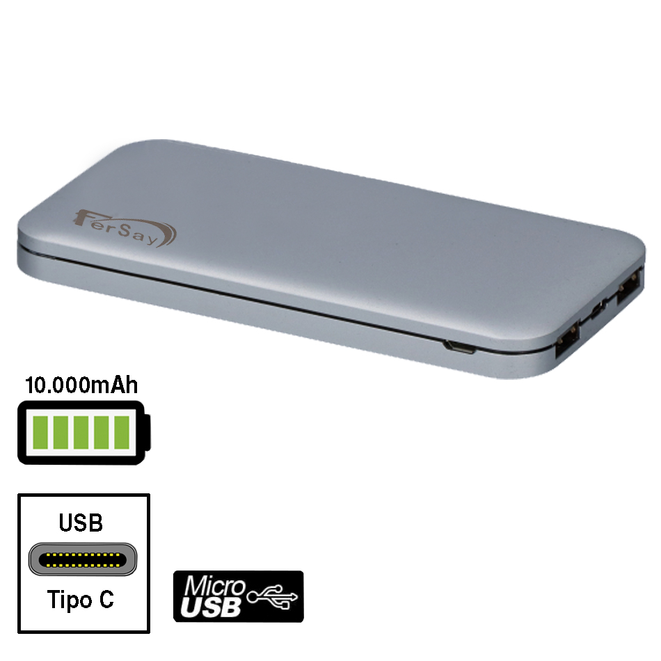 POWERBANK BATERÍA EXTERNA 10000 MAH - FERSAYPWB10000G - FERSAY