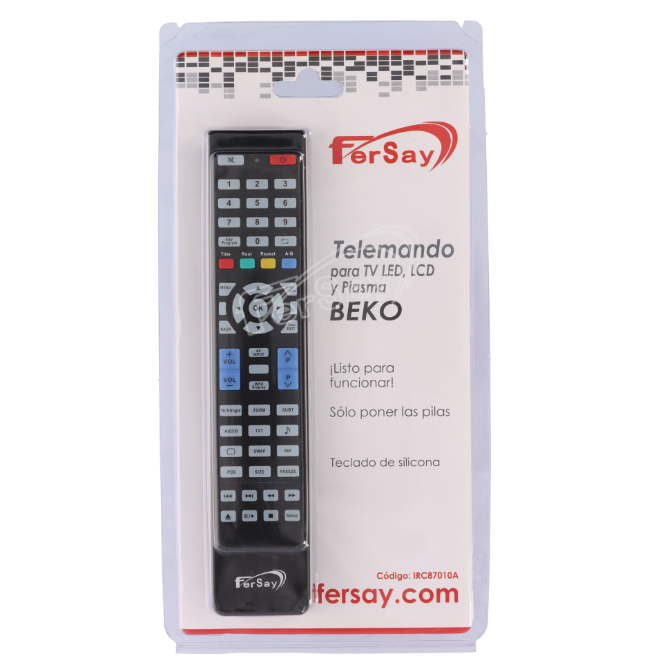 Mando a distancia TV adaptable BEKO - IRC87010A - FERSAY